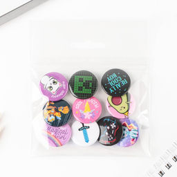 Цена за 10 шт. Значок металлический, закатной Детский, 25 мм, МИКС