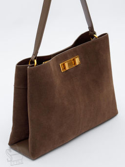 Сумка женская кожаная 1087MF khaki Polina&Eiterou