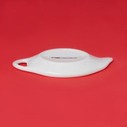 Подставка под чайный пакетик новогодняя Доляна Московский мишка, керамика, 12?9,5 см, белая фото 4