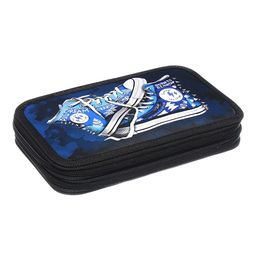 Пенал школьный, 2 секции, 12.5×20.5×4 см«Кеды»