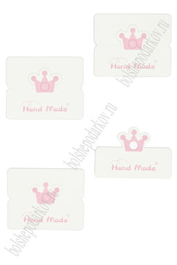 Карточки для украшений "Корона №1" (20 шт) SF-7700, розовый