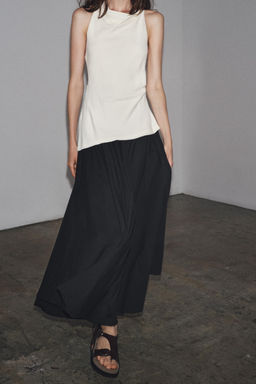ZW COLLECTION COMBINED HALTER DRESS - Zara фото 14