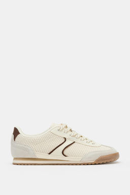 ZAPATILLAS RUNNING REJILLA / Blanco Crudo