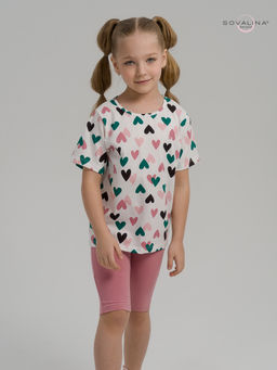 Костюм Актив зеленые сердечки-сухая роза - Sovalina фото 15