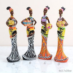 Статуэтка Африканка 20 см / 27708 /уп 48/*