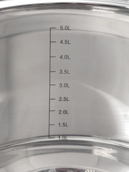 Кастрюля Катунь «ЭЛИС ГОЛД», 5.5 л, 24×13.5 см, стеклянная крышка, нержавеющая сталь, ручки золотистые