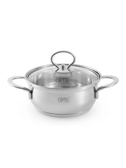 2316 GIPFEL Кастрюля SOFIA 1,1л, со стеклянной крышкой, с индукционным капсульным дном. Материал: нерж. сталь 18/10. Толщина: 0,5мм  фото 2