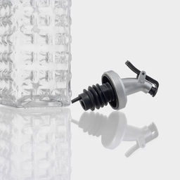 Бутылка для соусов и масла Доляна «Шипы», 500 мл, 5.5×29 см, с бугельным замком, стекло, прозрачная