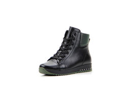Ботинки 311.omega2bl.black+green/Шерсть