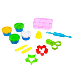 Цена за 4 шт. Набор для игры с пластилином Лавка мороженого, 4 баночки пластилина, в пакете - Simaland фото 2