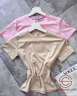 Футболка женская однотонная