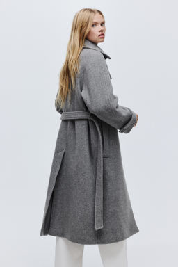 Abrigo oversize en mezcla de lana - H&m фото 5
