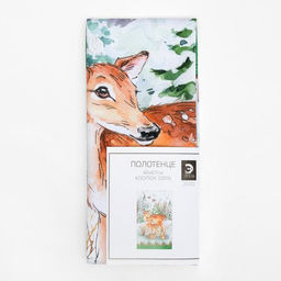 Полотенце Олени ТМ Этель: Новогодний лес, 40 67 см, 100 % хлопок, саржа, 190 г/м  фото 6