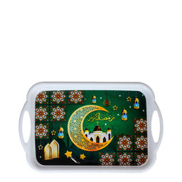 Поднос 39*25 см, прямоугольный, мусульманский с ручками арт. арт. 38524 (728233)