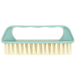 Щетка хозяйственная пластмассовое основание Радуга 13,5х5,3х5,3см, жесткая щетина 2см, мятный (Китай) - Домашняя мода фото 2