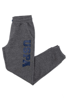 Серые вязаные брюки для мальчика - U.s. polo assn фото 5