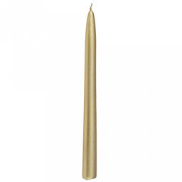 Свеча "Коническая" д1,85см, h24см, парафин, золотой, время горения 7 часов, 52гр (Россия)