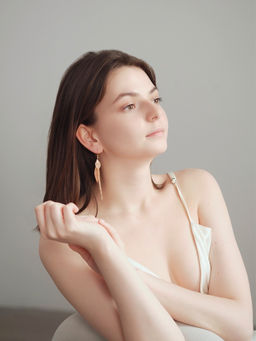 Серьги висячие «Листья» осень, цвет золото, 10.5 см