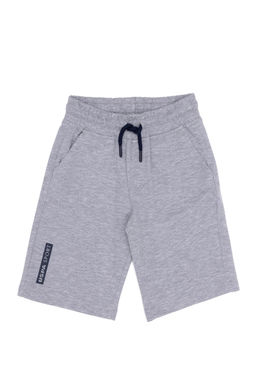 U. S. Polo Assn / Серые меланжевые вязаные шорты для мальчика - U.s. polo assn фото 4