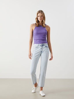 Straight Fit Kad?n Jean Pantolon
