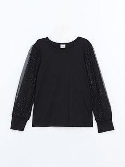 Bisiklet Yaka K?z ?ocuk Ti??rt