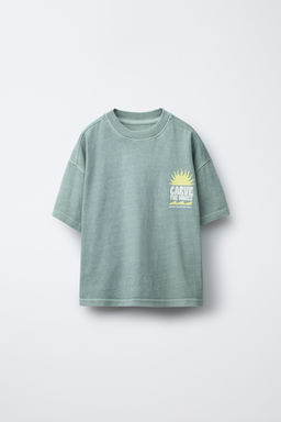 GARMENT DYE PRINT T-SHIRT AND BERMUDA SHORTS SET - Zara фото 2