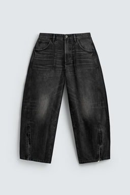 JEANS BALLOON FIT CREMALLERAS / Carb?n - Zara фото 8