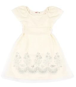 CRB wear/CAJ 61524 Платье для девочки, экрю/Ex.Cherubino фото 2