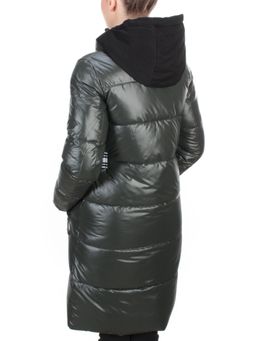 2193 DARK GREEN Куртка зимняя женская AIKESDFRS (200 гр. холлофайбера) - Фабричный китай фото 4