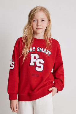 Джемпер детский для девочек Maira красный