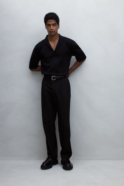 Regular Fit V-neck polo shirt - H&m фото 2