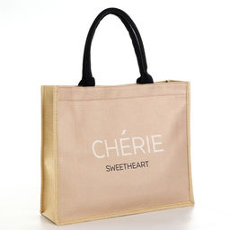 Сумка женская пляжная Cherie, 41.5×34×12 см, бежевая