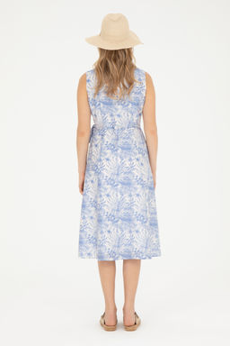 Женское синее тканое платье - U.s. polo assn фото 15