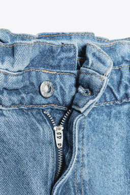 HIGH-WAIST Z1975 PAPERBAG DENIM BERMUDA SHORTS - Zara фото 7