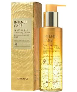 TONYMOLY  Масло-гель для лица с муцином улитки и коллоидным золотом INTENSE CARE Gold 24K Snail Clea