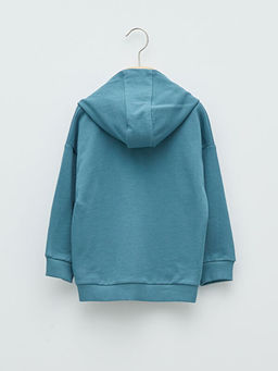 Kap??onlu Uzun Kollu Marvel Bask?l? Erkek Bebek Fermuarl? Sweatshirt - Waikiki фото 2