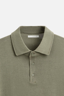 KNIT COTTON POLO SHIRT - Zara фото 10
