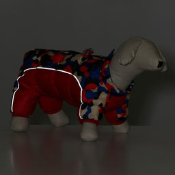 Комбинезон принтованный с замком на спине, размер 18 (ДС 31, ОГ 46, ОШ 38 см), красный - Simaland фото 9