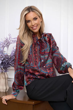 Блуза Open Style 7062 бордовый