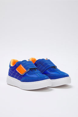 Trendyol Shoes Gri Nubuk Renk Bloklu C?rt Bantl? Unisex Kucuk Cocuk Kids Spor Ayakkab? TAKSS25SN00050 - Trendyolmilla фото 3