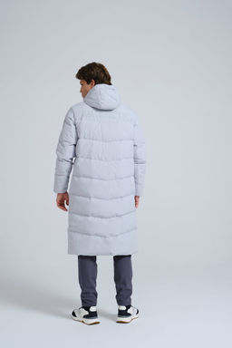 Пуховик длинный Серый Lifestyle Long Down Jacket