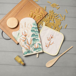 Набор кух. Этель Хлопок варежка-прихватка 20х28см, прихватка 19х19см,100% хл  фото 7