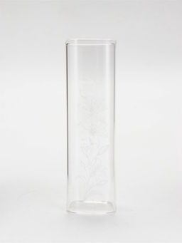Ваза стеклянная для цветов, 6×20 см, 530 мл