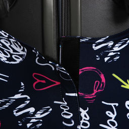 Чехол для чемодана 28, цвет чёрный/разноцветный - Simaland фото 7