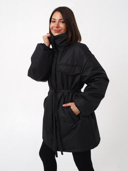 Куртка-парка женская, черная - Inzibe фото 4