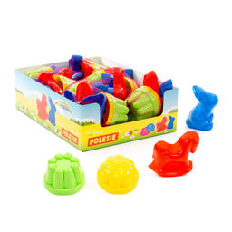 Формочки, 2 шт + формочки (заяц + лошадка) (дисплей) - Полесье фото 3