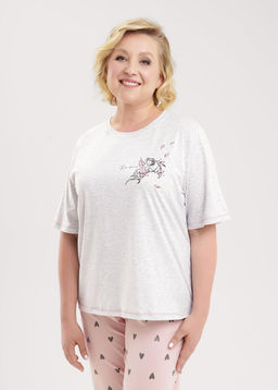 CLE LP15-1171/2 Набор одежды жен. меланж св.серый/розовый - Clever wear фото 7