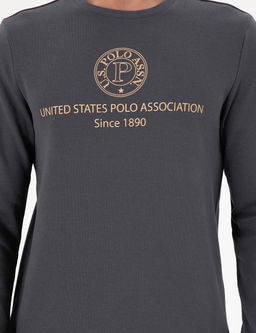Мужской свитшот антрацитового цвета - U.s. polo assn фото 6