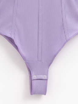 CONTE Боди в рубчик с настроченными кантами LBD 2626 pale iris - Conte elegant фото 6