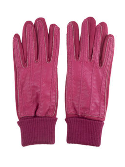 Перчатки из экокожи, экозамши и шерсти